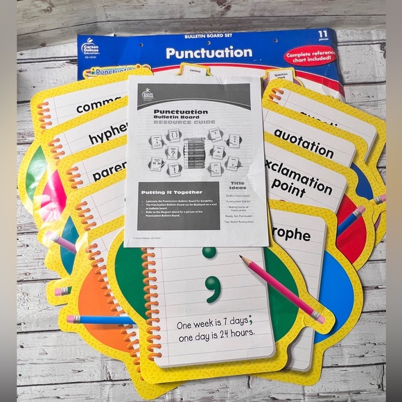 Carson Dellosa 10-Piece Punctuation Bulletin Board Set - Picture 5 of 12